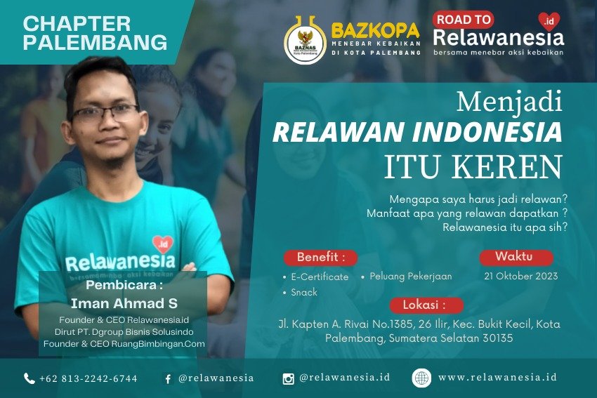 Menjadi Relawan Indonesia itu Keren